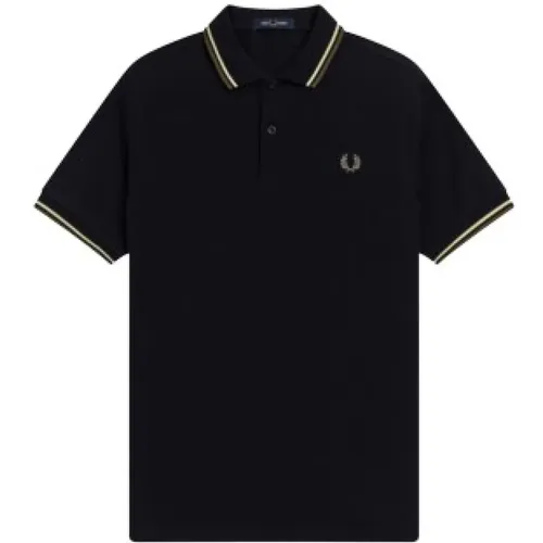 Polo Shirts, male, , Size: S Double Stripe Polo Shirt M3600 - Fred Perry - Modalova