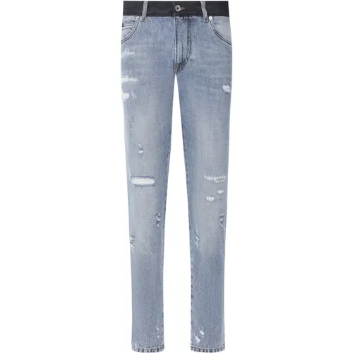 Mens Denim Jeans , male, Sizes: S - Dolce & Gabbana - Modalova