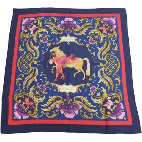 Pre-owned Scarves, female, , Size: ONE SIZE Pre-owned Silk scarves - Hermès Vintage - Modalova