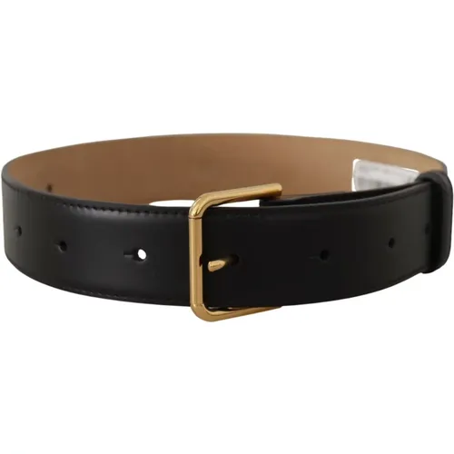 Leather Gold Waist Belt , female, Sizes: 80 CM, 85 CM, 75 CM, 90 CM - Dolce & Gabbana - Modalova