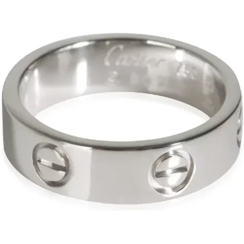 Pre-owned Jewellery, female, , Size: ONE SIZE Pre-owned White Gold rings - Cartier Vintage - Modalova