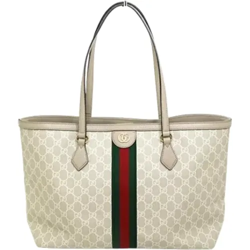 Pre-owned Tote Bags, female, , Size: ONE SIZE Pre-owned Canvas gucci-bags - Gucci Vintage - Modalova