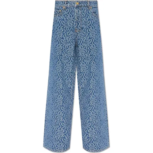 Patterned jeans , female, Sizes: W26 - Ganni - Modalova