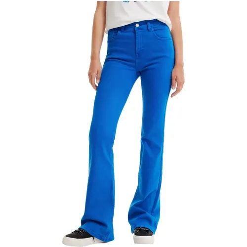 Flared Jeans , Damen, Größe: XS - Desigual - Modalova