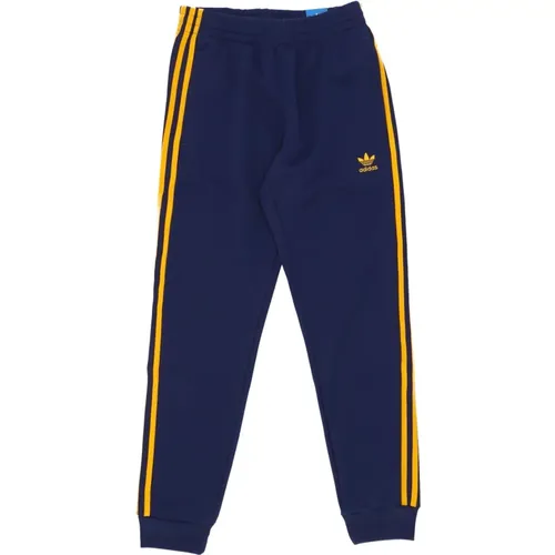 Sweatpants, male, , Size: XL Classic Tracksuit Pants Dark /Yellow - Adidas - Modalova