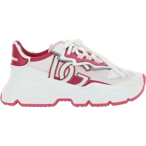 Pink Sneakers Daymaster , female, Sizes: 4 UK - Dolce & Gabbana - Modalova