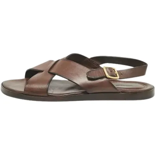 Pre-owned Sandals, male, , Size: 9 US Pre-owned Leather flats - Tom Ford Pre-owned - Modalova