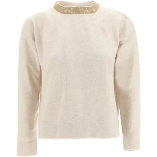 Contemporary Mandarin Collar Sweater , female, Sizes: XS - Fabiana Filippi - Modalova