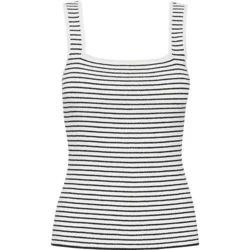 Striped Knit Top Afterglow/Black , female, Sizes: M, S, L - Gestuz - Modalova