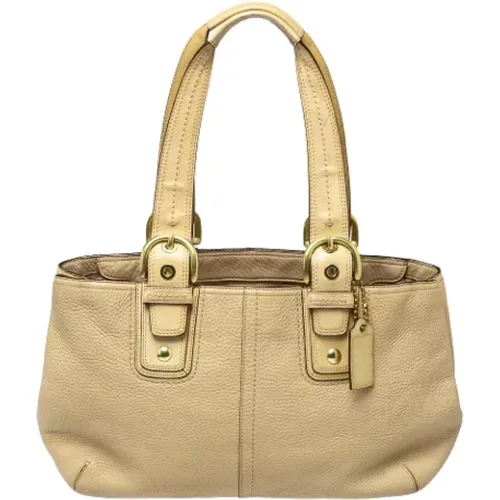 Pre-owned Tote Bags, female, , Size: ONE SIZE Pre-owned Leather totes - Coach Pre-owned - Modalova