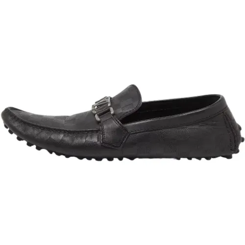 Pre-owned Leather flats , male, Sizes: 8 1/2 UK - Louis Vuitton Vintage - Modalova