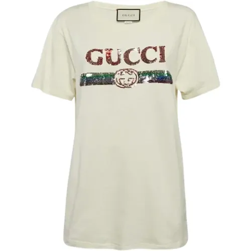 Pre-owned Tops, female, , Size: S Pre-owned Cotton tops - Gucci Vintage - Modalova