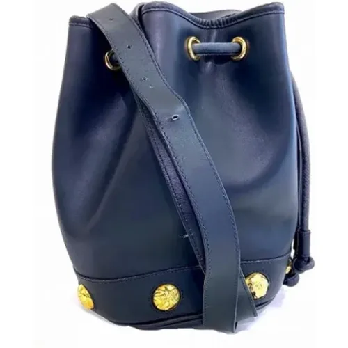 Pre-owned Bucket Bags, female, , Size: ONE SIZE Pre-owned Leather shoulder-bags - Salvatore Ferragamo Pre-owned - Modalova