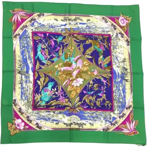 Pre-owned Silk scarves , female, Sizes: ONE SIZE - Hermès Vintage - Modalova