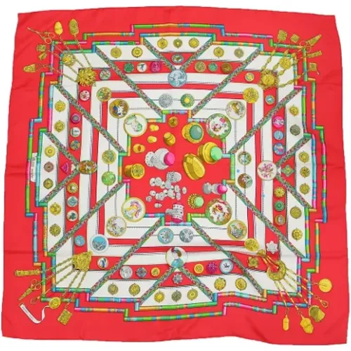 Pre-owned Scarves, female, , Size: ONE SIZE Pre-owned Silk scarves - Hermès Vintage - Modalova