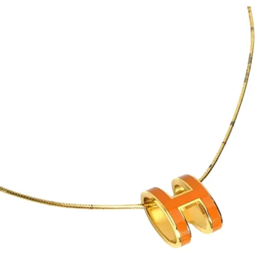 Pre-owned Jewellery, female, , Size: ONE SIZE Pre-owned Metal necklaces - Hermès Vintage - Modalova