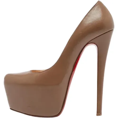 Pre-owned Leather heels , female, Sizes: 4 UK - Christian Louboutin Pre-owned - Modalova