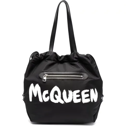 Stilvolle Lederhandtasche - alexander mcqueen - Modalova