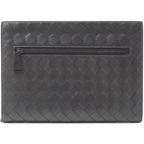 Pre-owned Leather clutches , female, Sizes: ONE SIZE - Bottega Veneta Vintage - Modalova