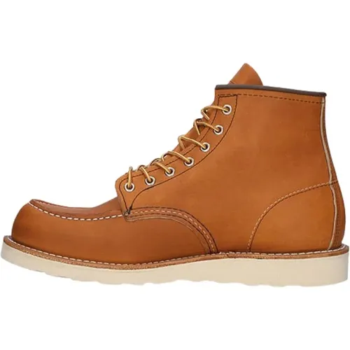 Klassische Moc 6 Zoll Wasserdichte Lederschuhe , Herren, Größe: 42 1/2 EU - Red Wing Shoes - Modalova