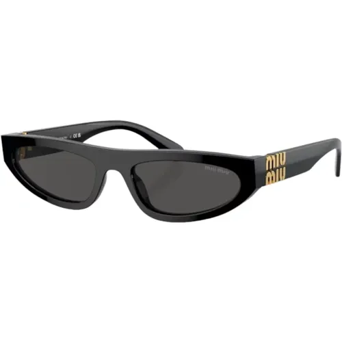 Cat-Eye Sunglasses in , female, Sizes: 56 MM - Miu Miu - Modalova