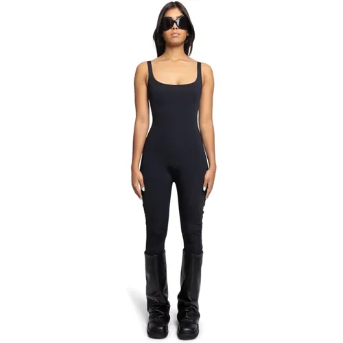 Ärmelloses Bodysuit aus Nylon-Spandex in Soot , Damen, Größe: XS - Entire Studios - Modalova