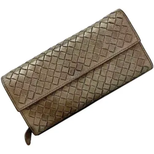 Bottega Veneta Intrecciato Leather Wallet , female, Sizes: ONE SIZE - Bottega Veneta Vintage - Modalova
