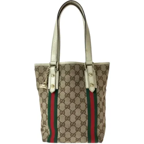 Pre-owned Tote Bags, female, , Size: ONE SIZE Pre-owned Canvas gucci-bags - Gucci Vintage - Modalova