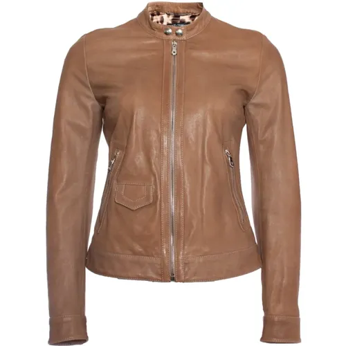 Leather biker jacket , female, Sizes: 4XS - Dolce & Gabbana Pre-owned - Modalova
