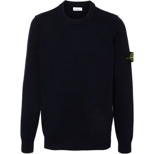 Blaue Pullover für Männer , Herren, Größe: M - Stone Island - Modalova