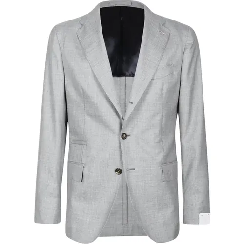 Blazers, male, , Size: 3XL Cashmere Single-Breasted Jacket - Eleventy - Modalova