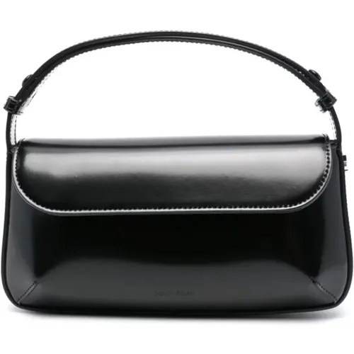 Patent Leather Shoulder Bag , female, Sizes: ONE SIZE - Courrèges - Modalova
