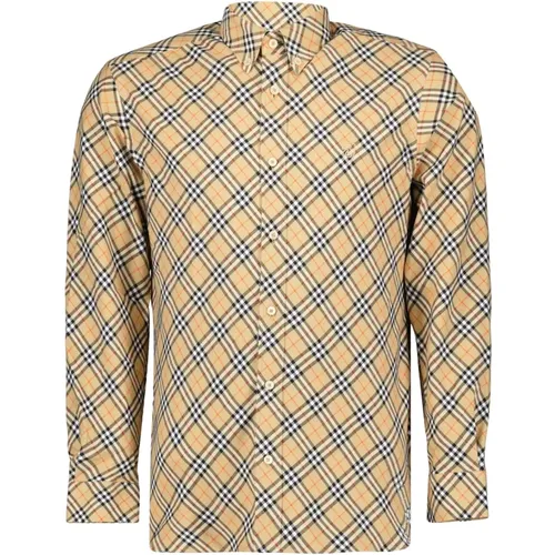 Vintage Checkered Shirt for Men , male, Sizes: S, L, M - Burberry - Modalova