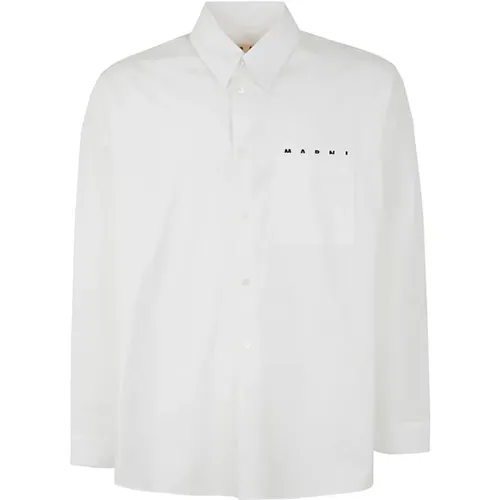 Lily Long Sleeves Shirt , male, Sizes: XS, M, L, S - Marni - Modalova