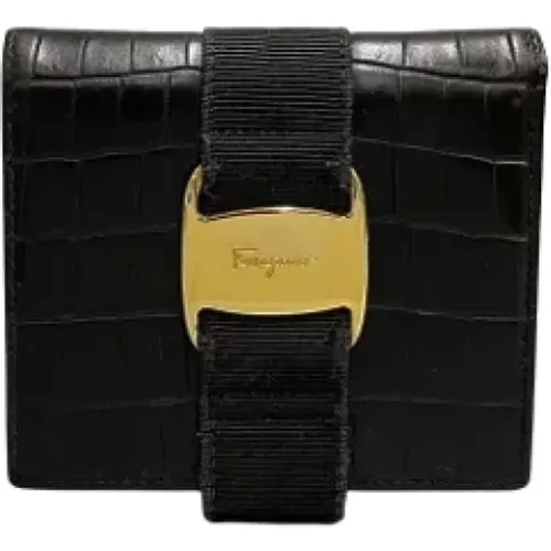 Pre-owned Wallets, female, , Size: ONE SIZE Pre-owned Leather wallets - Salvatore Ferragamo Pre-owned - Modalova