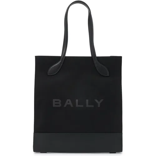 Nylon and Leather Tote Bag , female, Sizes: ONE SIZE - Bally - Modalova