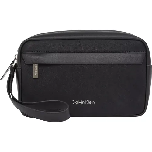 Toilet Bags, male, , Size: ONE SIZE Minimalist Stylish Toiletry Bag - Calvin Klein - Modalova