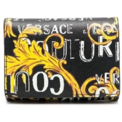 Wallets & Cardholders, male, , Size: ONE SIZE Baroque Print Men's Wallet Synthetic Leather - Versace Jeans Couture - Modalova