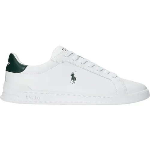 Heritage Court II Leather Sneakers , male, Sizes: 8 UK, 6 UK, 3 UK, 10 UK, 12 UK, 11 UK, 5 UK, 9 UK, 2 UK, 7 UK - Ralph Lauren - Modalova