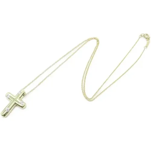 Pre-owned Jewellery, female, , Size: ONE SIZE Pre-owned Gold necklaces - Tiffany & Co. Pre-owned - Modalova