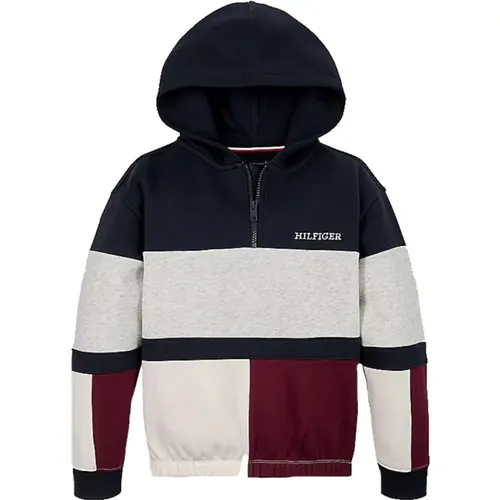 Farbblock Fleece Sweatshirt - Tommy Hilfiger - Modalova