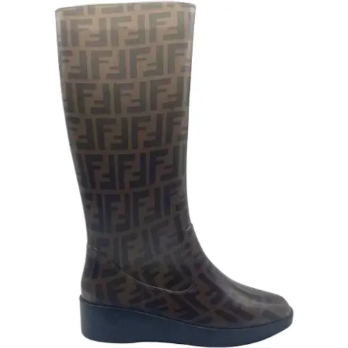 Pre-owned Rubber boots , female, Sizes: 6 UK - Fendi Vintage - Modalova