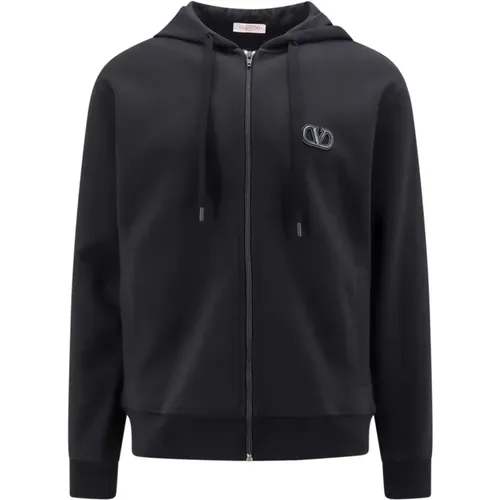 Hooded Sweatshirt with Zipper , male, Sizes: L - Valentino - Modalova