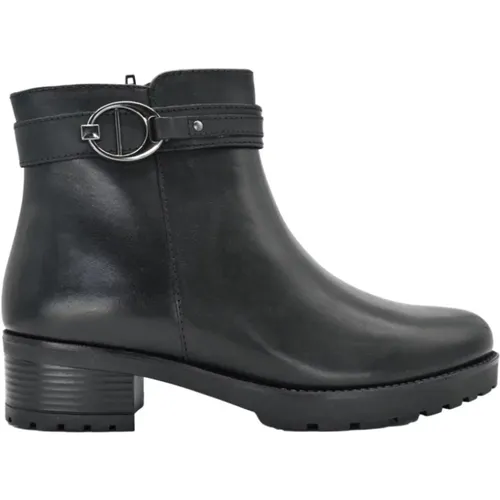 Schwarze Stiefel | Stiefeletten , Damen, Größe: 39 EU - Cinzia Soft - Modalova