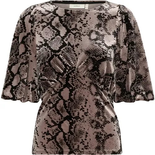 Gedraperter Snake Print Top InWear - InWear - Modalova