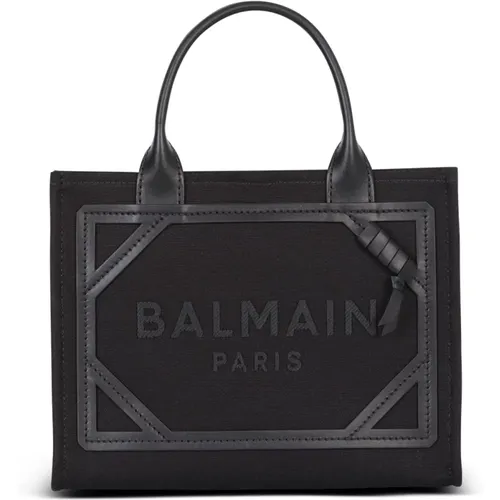 Shopper B-Army aus Canvas und Leder - Balmain - Modalova