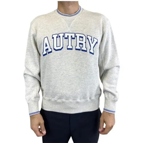 Grey Blue Sweatshirt Jersey , male, Sizes: XL, L, M - Autry - Modalova