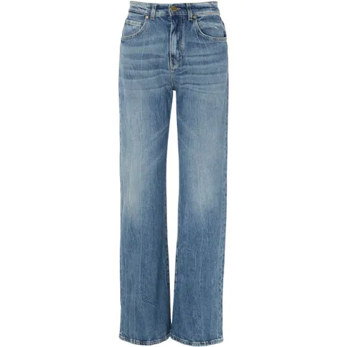Vintage wide leg denim jeans , Damen, Größe: W25 - pinko - Modalova
