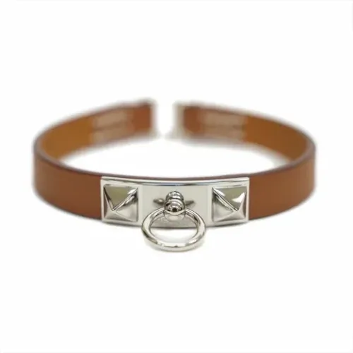 Pre-owned Jewellery, female, , Size: ONE SIZE Pre-owned Leather bracelets - Hermès Vintage - Modalova