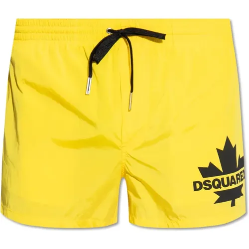 Swimming shorts with logo , male, Sizes: M, XL, 2XL - Dsquared2 - Modalova